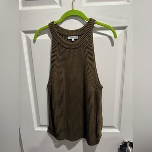 Madewell Olive Green Knit Tank Size L